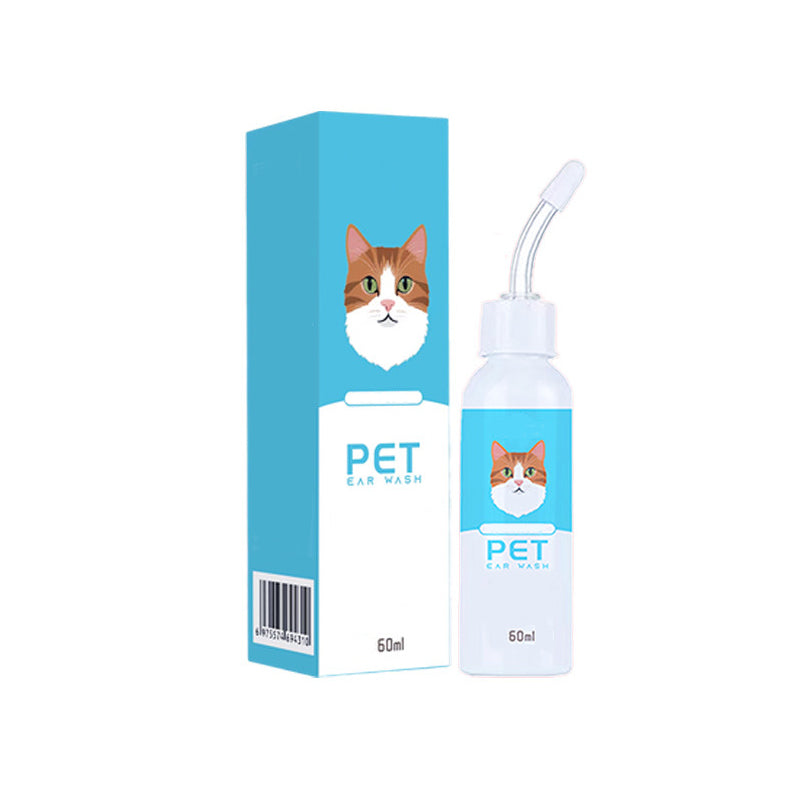 Soluzione detergente per le orecchie per cani e gatti 👂🌿🩹 Con formula botanica priva di antibiotici e punta silicone morbida, scioglie il cerume e lenisce prurito e rossore, mantiene le orecchie del pet pulite e confortevoli.