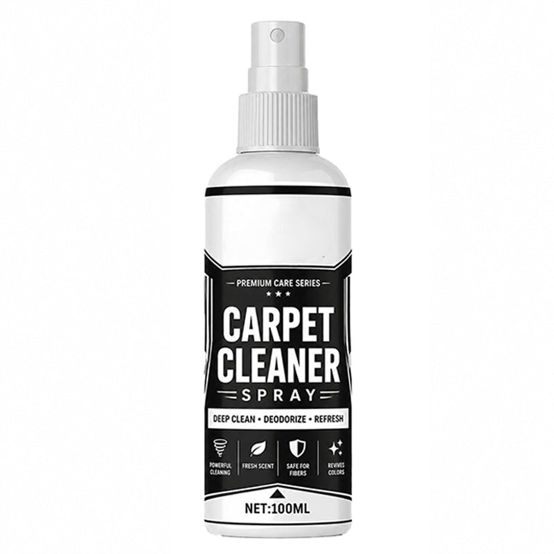 Spray Pulitore Profondo per Tappeti 🧼 | Rimuove Macchie e Odori ✨ | Micro-Schiuma per Divani, Tessuti e Interni Auto 🚗 | 50/100 ml