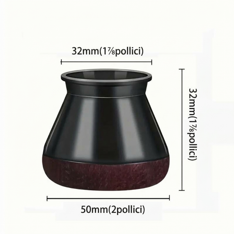 24 protezioni per piedi di sedia in silicone con pattini in feltro per pavimenti
