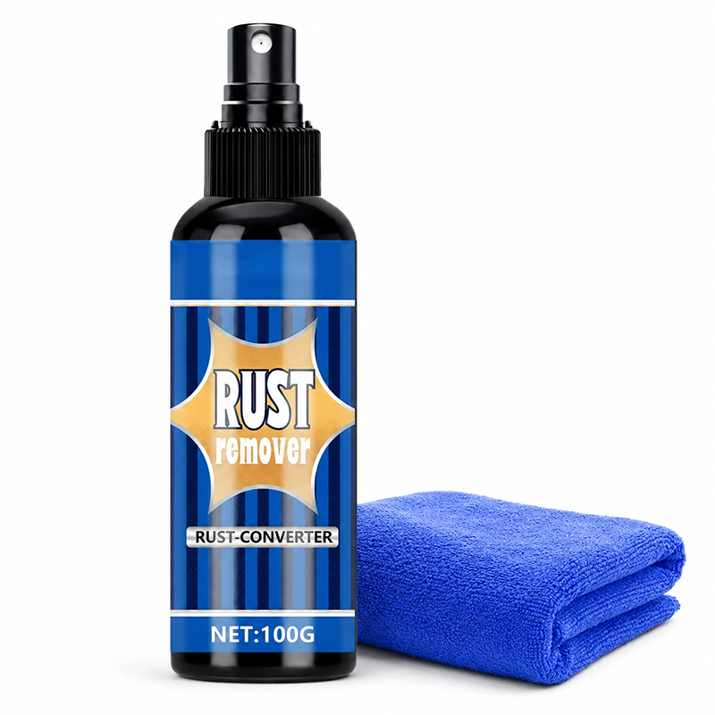 Spray antiruggine 100g ⚗️🔧💨, formula convertitrice che penetra negli strati ossidati, con ugello a spruzzo confortevole, rimuovi la ruggine dai tuoi utensili e parti auto senza sforzo.