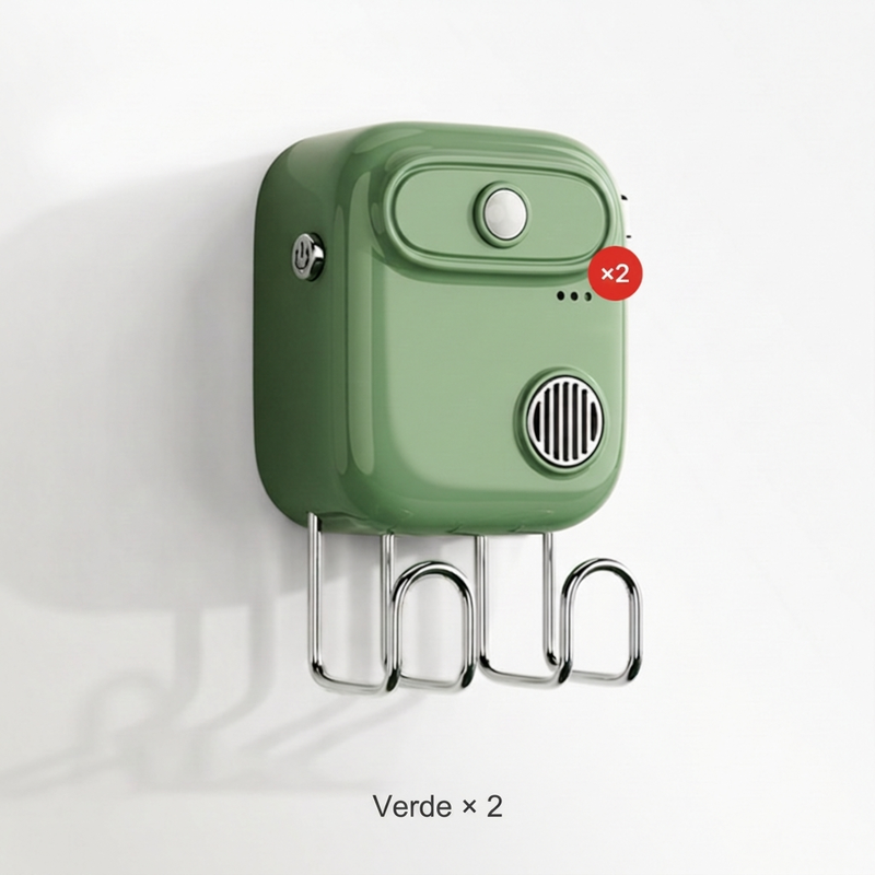 Promemoria Vocale Sensore Infrarosso 🎙️📏🏠 Dispositivo con registrazione vocale e sensore a 1,5 m, ganci integrati e installazione adesiva senza forare, attiva un messaggio personalizzato al tuo passaggio per ricordarti le cose prima di uscire.