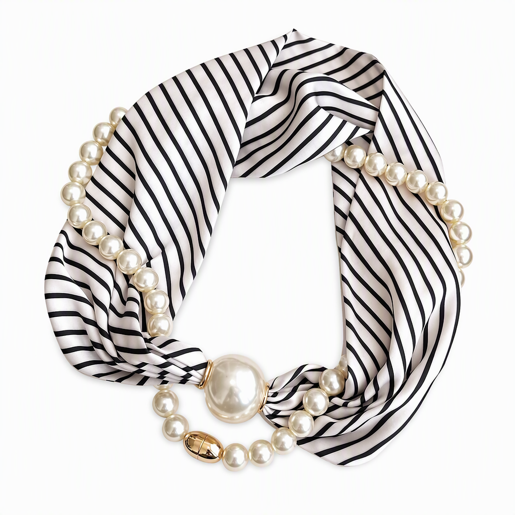 Collana Foulard con Perle 💐