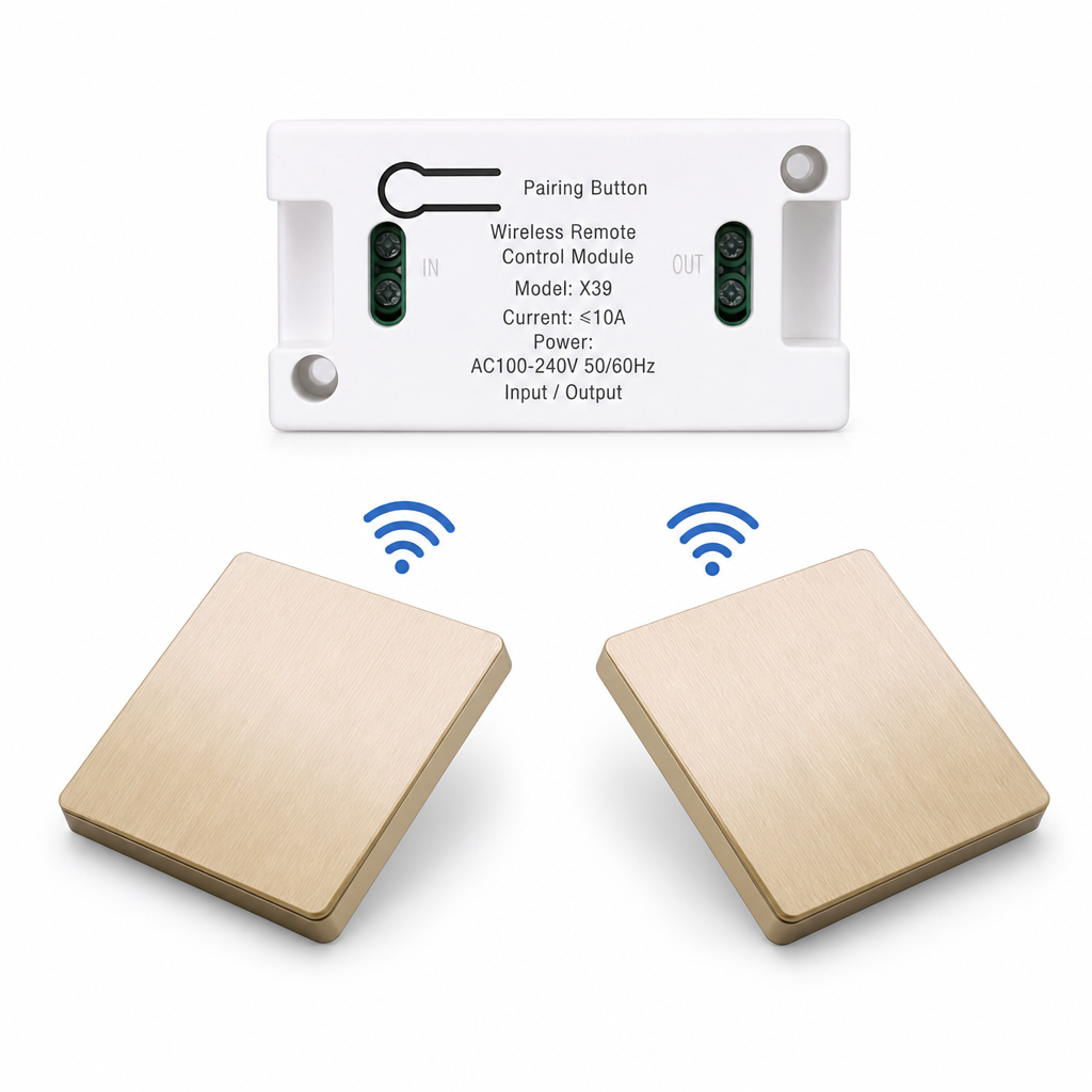 Interruttore Wireless Senza Cablaggio 🏡🛏️📌