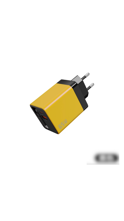✨⚡ Caricabatterie GaN 3 in 1, caricabatterie rapido da 65 W per smartphone con cavo Type-C e 2 porte USB
