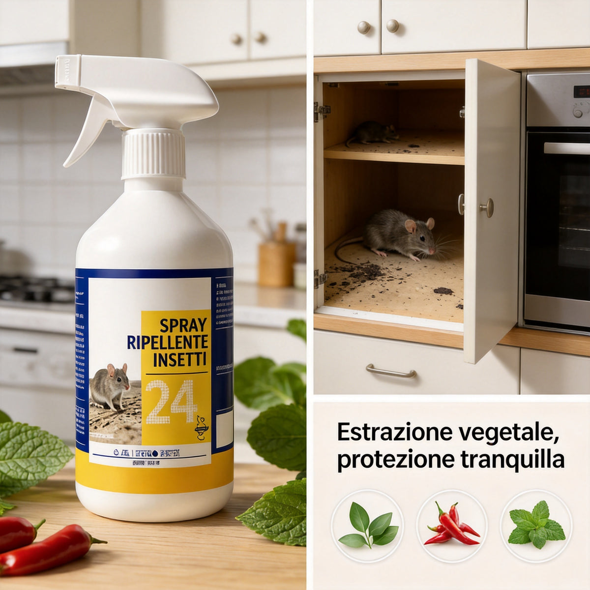 Spray Universale Anti-Roditore 📦🔧⏳ Formula versatile, spray pronto all’uso, crea una barriera duratura per allontanare i roditori da magazzino e auto, protegge cavi e merci evitando costose riparazioni.