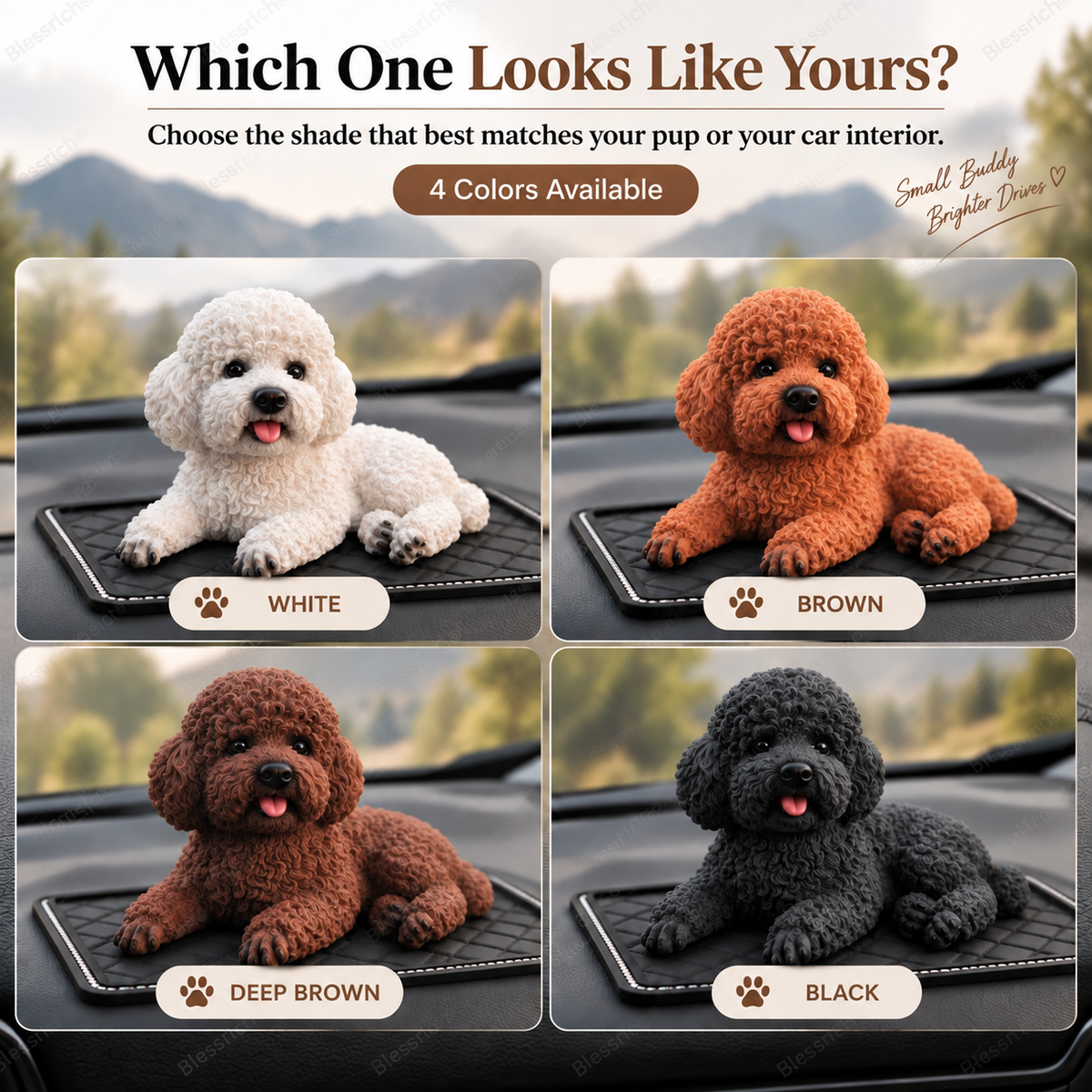 ⏳ Offerta a tempo limitato! Sconto del 50% 🐩 Statuina Barboncino Decorativa! ⭐Oltre 50.000 pezzi venduti ✨Consigliata dai creator ✅Recensioni verificate! 🐶✨Dettagli realistici in resina, 4 colori, base stabile!