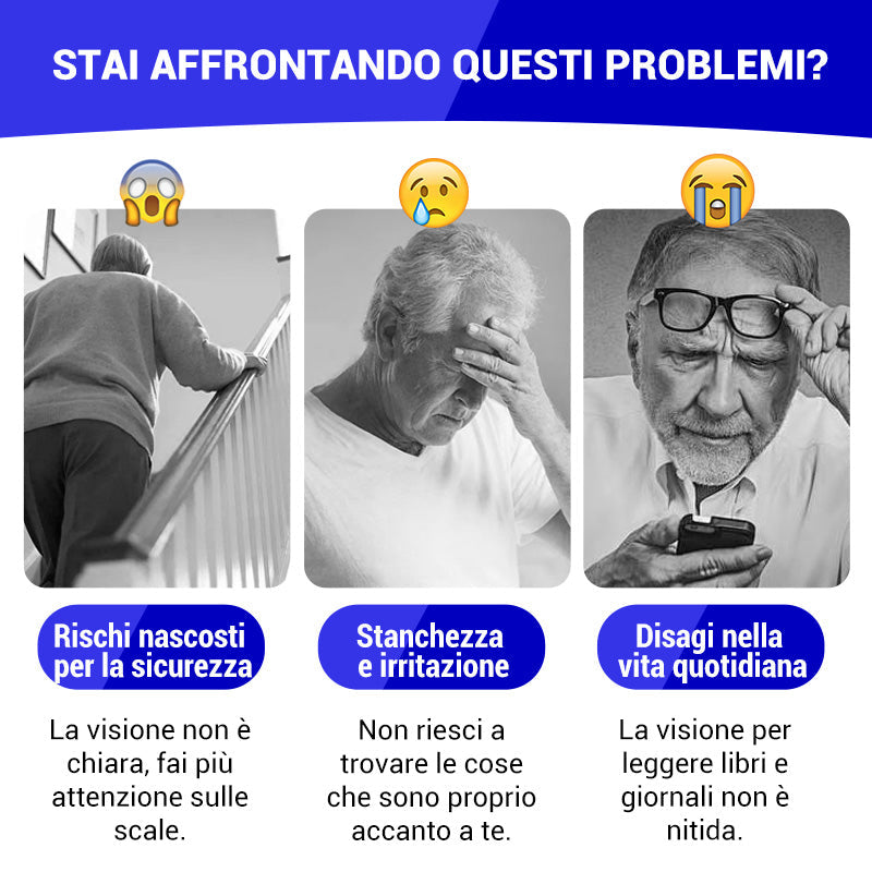 Occhiali da Lettura a Doppio Uso con Lenti in Zaffiro ad Alta Durezza e Protezione Luce Blu