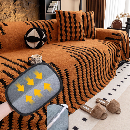 Copridivano in Peluche 🛋️✨🧺 Morbido peluche al tatto, con fondo antiscivolo e lavabile in lavatrice, protegge il divano da macchie e usura e conserva un ambiente di relax confortevole ogni giorno.