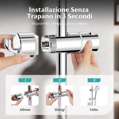 Supporto per doccetta senza trapano 🚿👨‍👩‍👧🛁