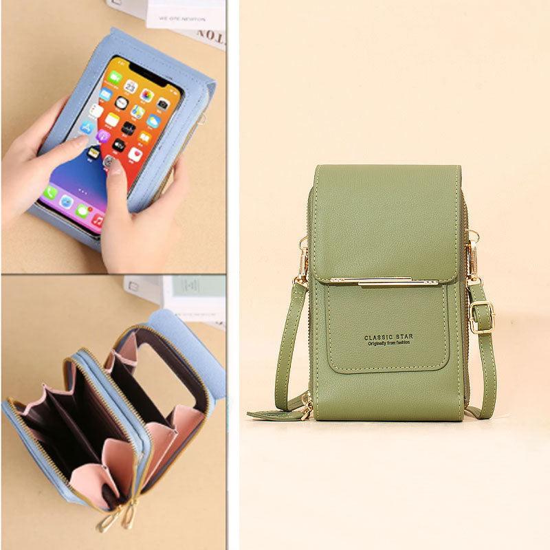 🎀Borsa antifurto 2-in-1 🎨📱👛Borsa versatile con protezione RFID anti-frode, tasca touchscreen impermeabile e design leggero, organizza ogni oggetto essenziale e garantisce uscite sicure e confortevoli ogni giorno.
