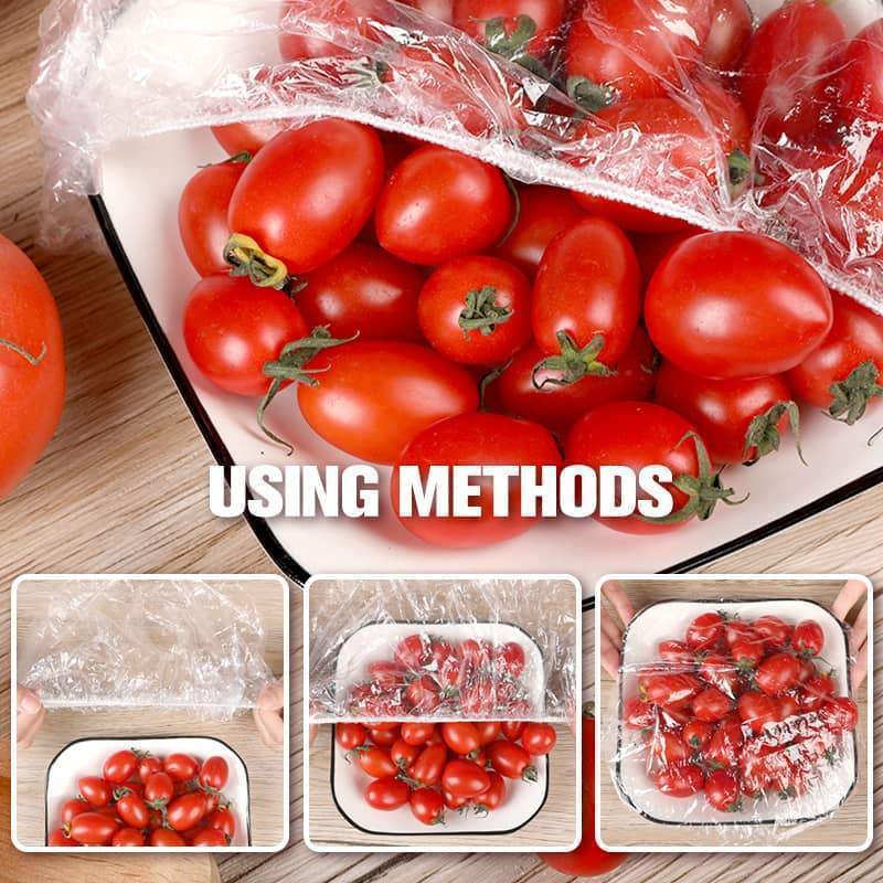 🧴🍲 Coperture elastiche per alimenti – confezione multipla da 100 pezzi – mantieni il cibo fresco e protetto! 🔄🥗✨