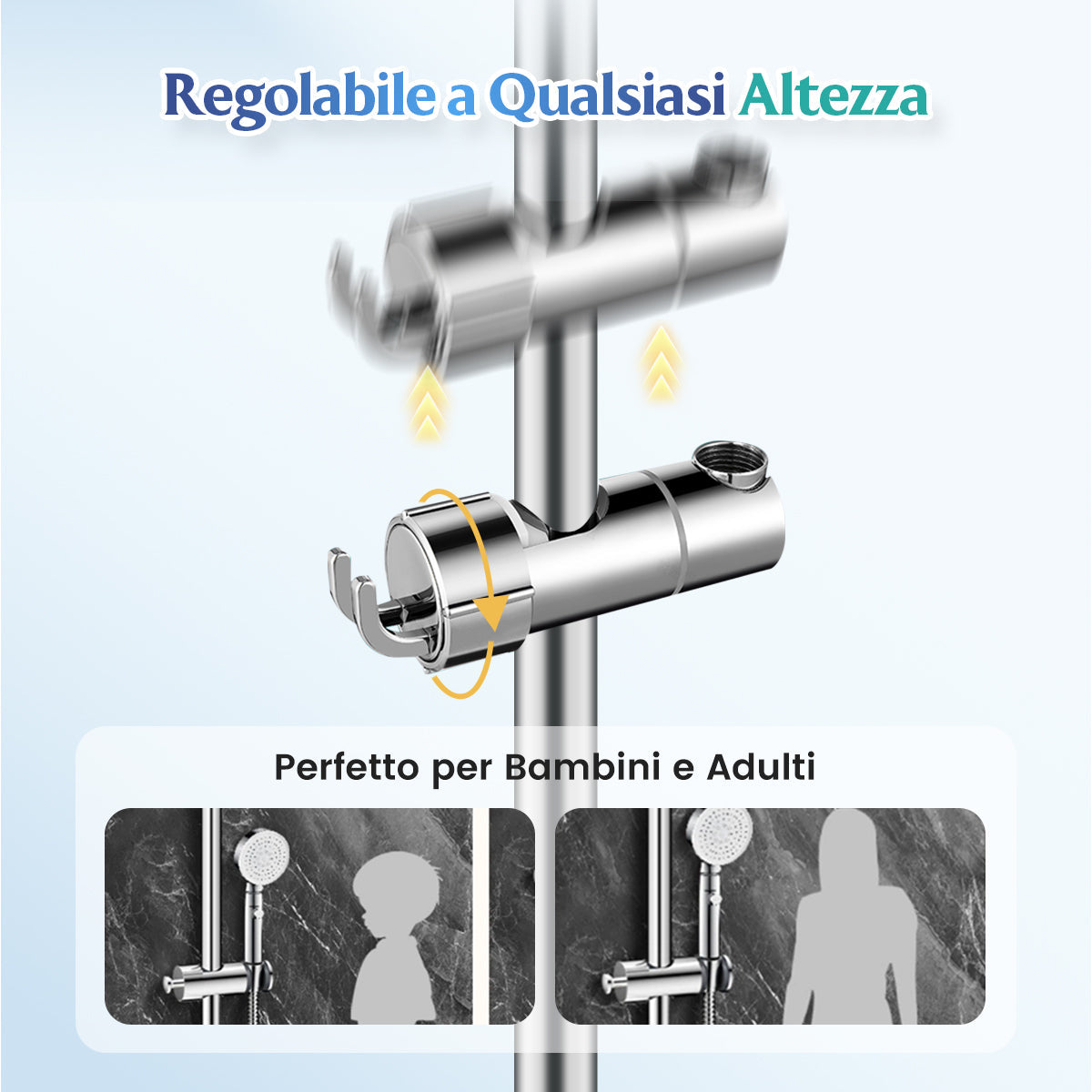 Supporto per doccetta senza trapano 🚿👨‍👩‍👧🛁