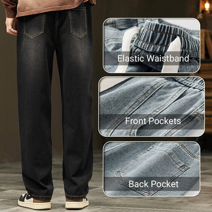 💎 50% DI SCONTO! 💎 Jeans Uomo Larghi e Dritti – Taglio Moderno, Tessuto Morbido & Vestibilità Comoda per Ogni Occasione 👖🔥