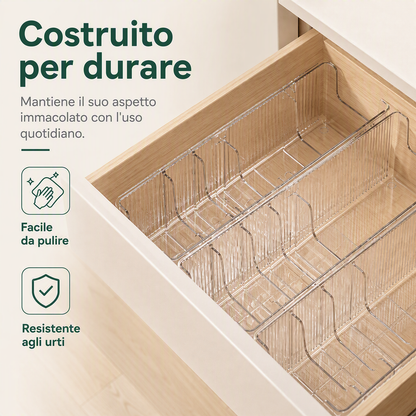 ⏳ SCONTO 50% LIMITATO! 🩺 Organizer per Medicinali Estensibile 24,5–43cm! ✅ Migliaia di recensioni verificate! 💊Trasparente con scomparti separati, adatto a ogni cassetto domestico🗄️!
