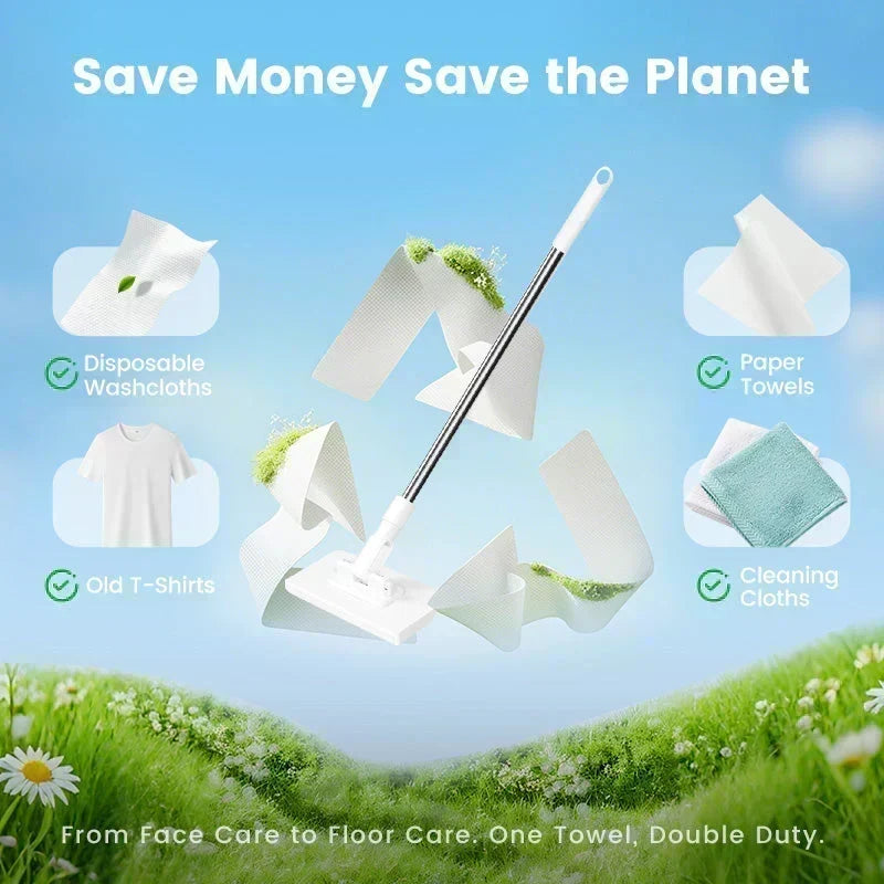 Mop piatto con manico in acciaio inox 🧼💧♻️ Panno rimovibile con 4 panni inclusi, puoi usare pezze distinte per ogni zona, pulisci pavimenti, pareti, armadi e sanitari in posizione eretta, evitando dolori alla schiena e contatto con acqua sporca.