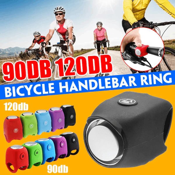 🚲 Clacson Elettronico per Bici 🔊🎵⚖️ Con volume fino a 120 dB e 6 modalità sonore selezionabili, è impermeabile e leggero 38 g, si fissa senza attrezzi per segnalare chiaramente la tua presenza nel traffico durante le pedalate.