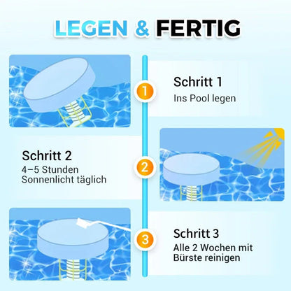 🏊‍♀️ SCONTO DEL 50% ORA! 💧 MAI PIÙ CLORO AGGRESSIVO! Ionizzatore solare per piscina | Sanificatore a ioni di rame e argento alimentato a energia solare, riduce il cloro fino all'85%, inibisce alghe e batteri