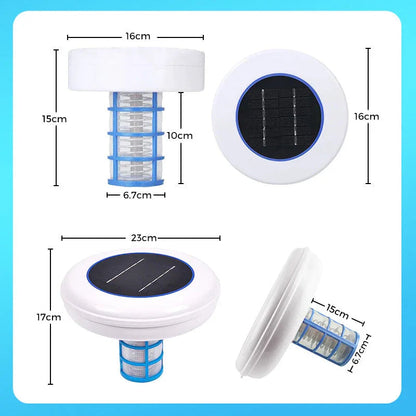 🏊‍♀️ SCONTO DEL 50% ORA! 💧 MAI PIÙ CLORO AGGRESSIVO! Ionizzatore solare per piscina | Sanificatore a ioni di rame e argento alimentato a energia solare, riduce il cloro fino all'85%, inibisce alghe e batteri