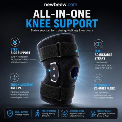 🦵 Ginocchiera Traspirante e Regolabile – Supporto Articolare Leggero per Sport e Vita Quotidiana, Comfort Ottimale 🏃‍♂️📦