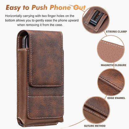 ❄️Sconto estivo del 50%!📱Portacellulare da cintura con chiusura magnetica – Robusto porta-smartphone con clip, passante per cintura e scomparto per carte