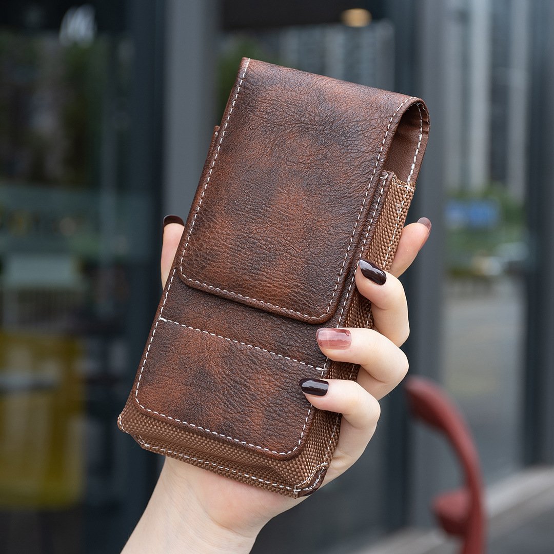 ❄️Sconto estivo del 50%!📱Portacellulare da cintura con chiusura magnetica – Robusto porta-smartphone con clip, passante per cintura e scomparto per carte