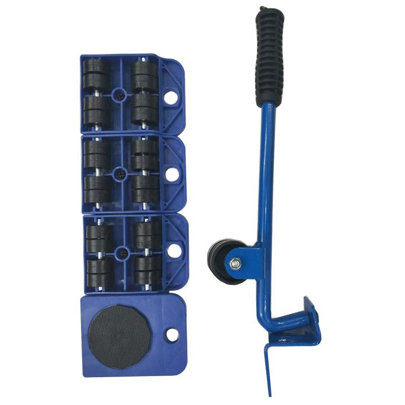 🛋️ Kit Sposta Mobili Pesanti con Leva e Rulli ✨ | Ruote Girevoli a 360° con Portata Fino a 360kg | Sposta Divani ed Elettrodomestici da Solo 🦾