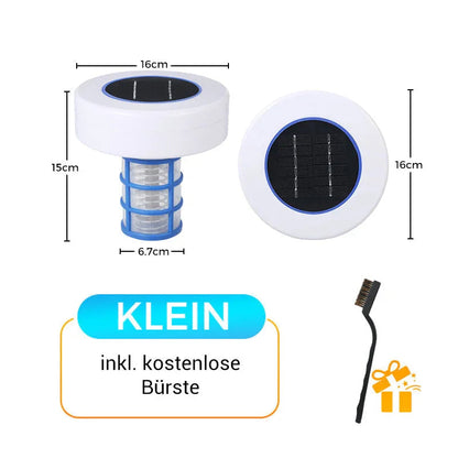 🏊‍♀️ SCONTO DEL 50% ORA! 💧 MAI PIÙ CLORO AGGRESSIVO! Ionizzatore solare per piscina | Sanificatore a ioni di rame e argento alimentato a energia solare, riduce il cloro fino all'85%, inibisce alghe e batteri