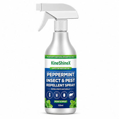 🗑️Spray Repellente per Insetti all'Olio di Menta Piperita Naturale – Massima Efficacia – Formula Profumata Sicura per Casa e Giardino