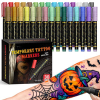Set di pennarelli per tatuaggi temporanei in 10/15 colori 🖊️