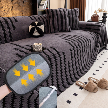 Copridivano in Peluche 🛋️✨🧺 Morbido peluche al tatto, con fondo antiscivolo e lavabile in lavatrice, protegge il divano da macchie e usura e conserva un ambiente di relax confortevole ogni giorno.