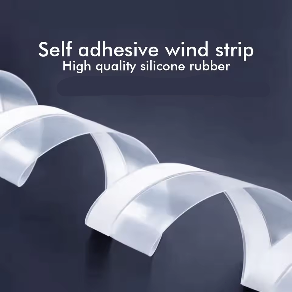 🚪 Guarnizione Adesiva in Silicone per Porte e Finestre (5m) | Isolamento Termico, Acustico, Antispifferi e Polvere | Flessibile Ritagliabile per Sottoporta e Infissi 🏠