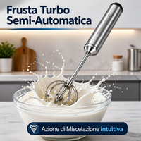 🔥 50% di sconto! 🥚🍳 Frusta a mano semiautomatica in acciaio inox 🔧✨