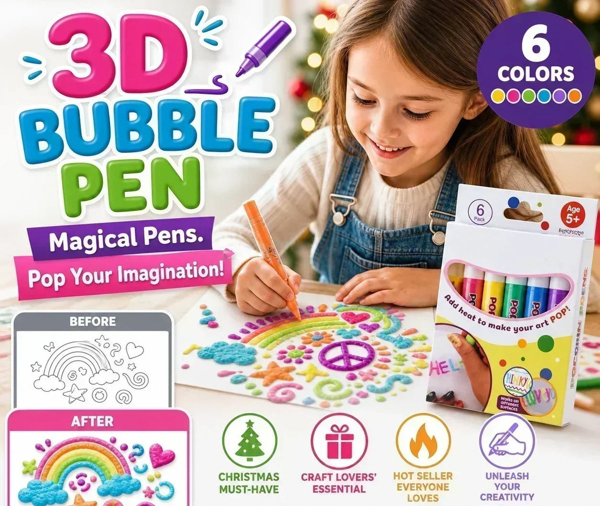 Pennarelli Magici 3D Popcorn 🎨