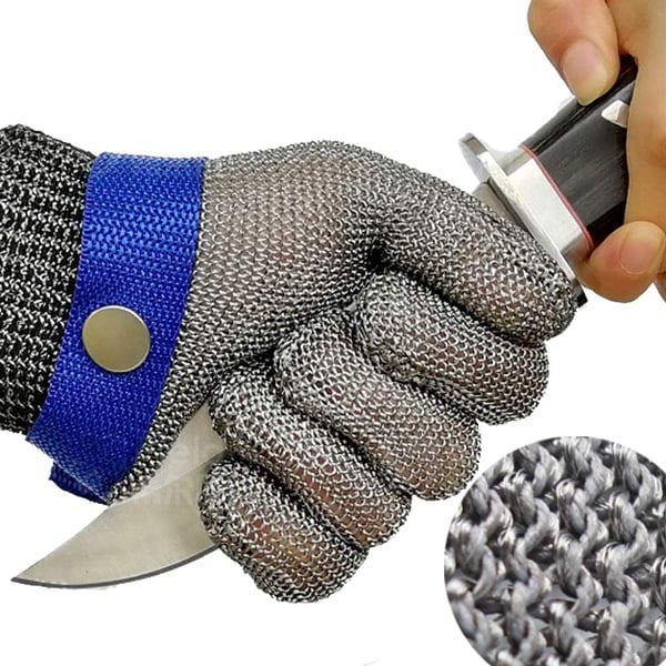 🧤50% DI SCONTO ORA! Guanto antitaglio in maglia metallica in acciaio inox, guanto in rete metallica A9 con il massimo livello di protezione dai tagli, guanto da lavoro protettivo per macellai, cuochi, taglio della carne e lavorazione degli alimenti