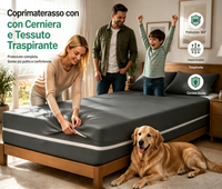 Coprimaterasso con Cerniera e Tessuto Traspirante