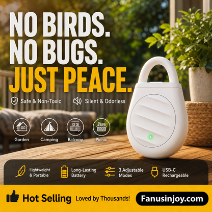 🔥REPELLENTE A ULTRASUONI PER GIARDINO 🌿🏡🔋 Modello silenzioso senza tossine, con impostazioni interne ed esterne, batteria a lunga autonomia, protegge giardino e spazio esterno della casa dai guasti causati dagli uccelli.🚫🦅