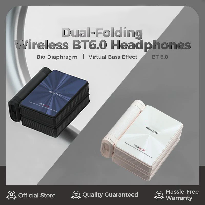 Cuffie Wireless con Cancellazione del Rumore 🔋🚲🎵 Autonomia fino a 145 ore e certificazione IPX5 resistente al sudore, con Bluetooth 6.0 per ascolti continui durante allenamenti e viaggi senza ricariche frequenti.