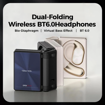 Cuffie Wireless con Cancellazione del Rumore 🔋🚲🎵 Autonomia fino a 145 ore e certificazione IPX5 resistente al sudore, con Bluetooth 6.0 per ascolti continui durante allenamenti e viaggi senza ricariche frequenti.