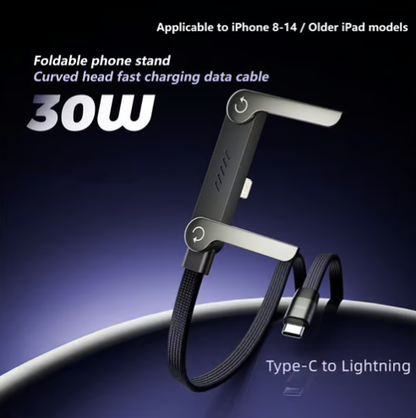 Cavo dati pieghevole di carica rapida da 240w, adatto per Apple iPhone 15-17 Pro Max, Samsung, Huawei, Xiaomi