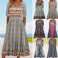 👗Abito elegante da donna con stampa bohémien