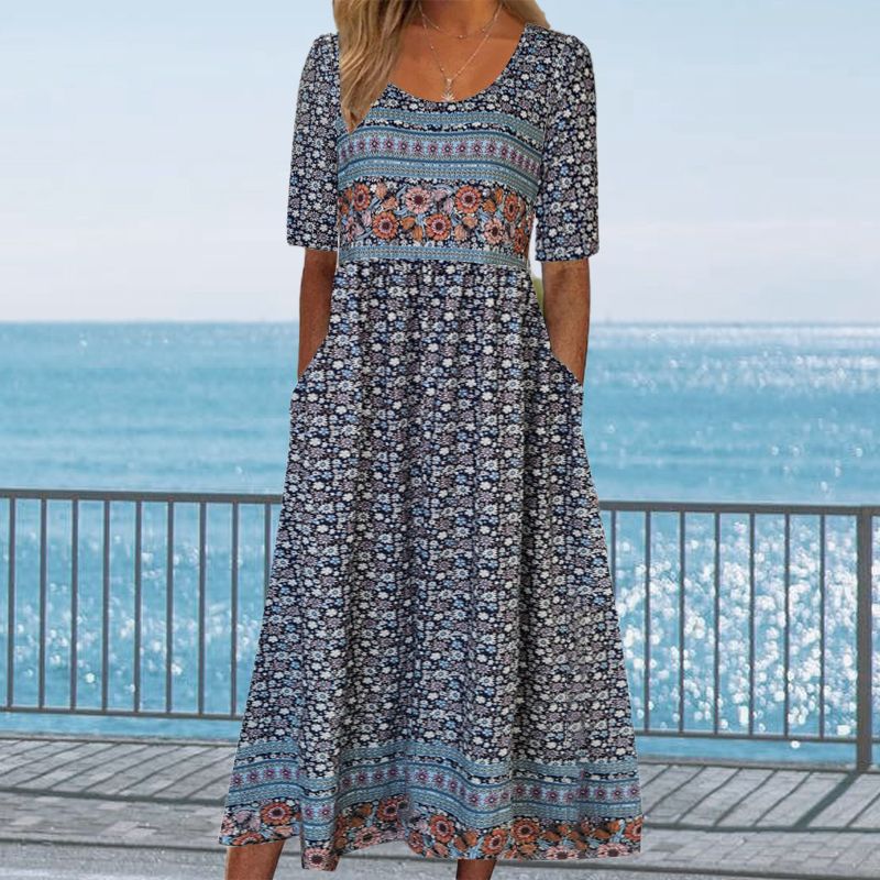 👗Abito elegante da donna con stampa bohémien