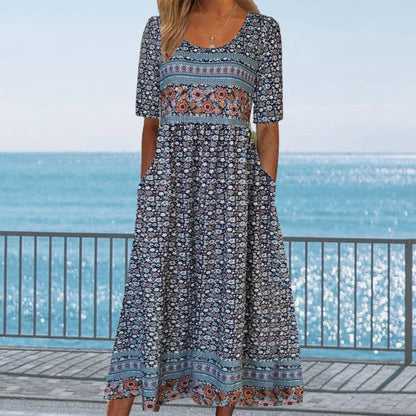 👗Abito elegante da donna con stampa bohémien