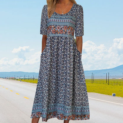 👗Abito elegante da donna con stampa bohémien