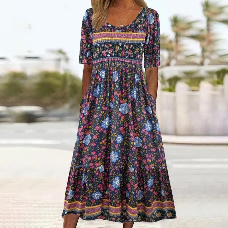 👗Abito elegante da donna con stampa bohémien
