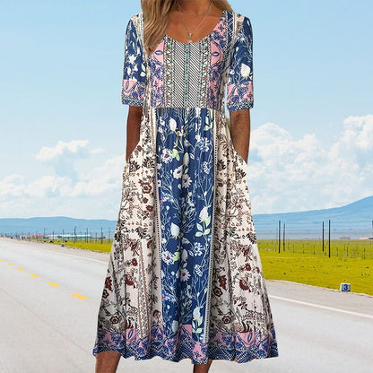 👗Abito elegante da donna con stampa bohémien