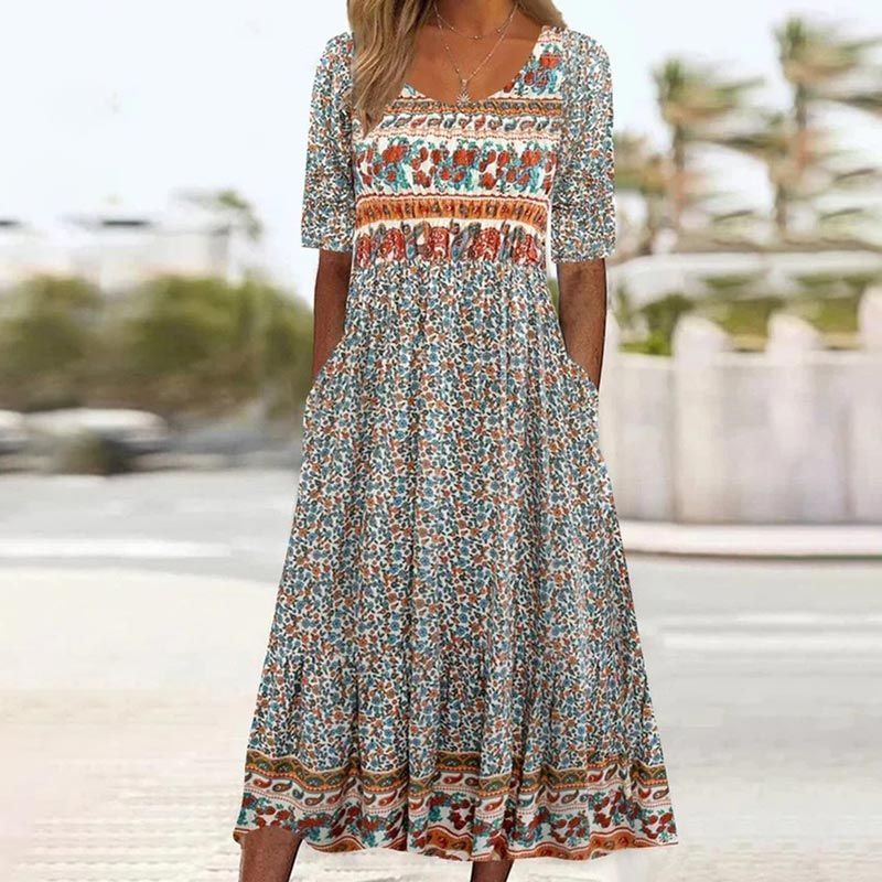 👗Abito elegante da donna con stampa bohémien
