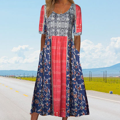 👗Abito elegante da donna con stampa bohémien