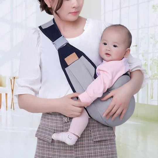 Fascia Porta-Bambino 🎒🌬️⚖️ Leggera e traspirante, distribuisce uniformemente il peso del bambino, con fibbia facile da usare per indossarla velocemente e mantenere le mani libere durante passeggiate e commissioni.