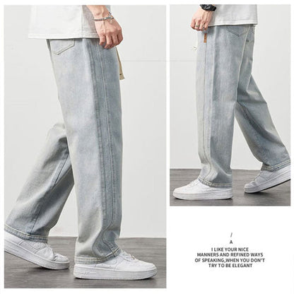 💎 50% DI SCONTO! 💎 Jeans Uomo Larghi e Dritti – Taglio Moderno, Tessuto Morbido & Vestibilità Comoda per Ogni Occasione 👖🔥