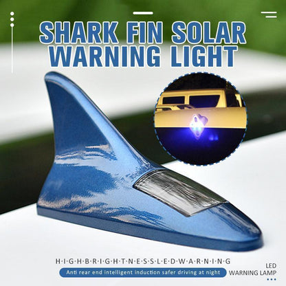 🦈 Luce LED Solare a Pinna di Squalo per Auto 🚗 | Sensore Vibrazione e 8 LED Lampeggianti a 4 Colori 💡 | Ricarica Solare Anticollisione, Fissaggio Adesivo senza Cavi ⚡